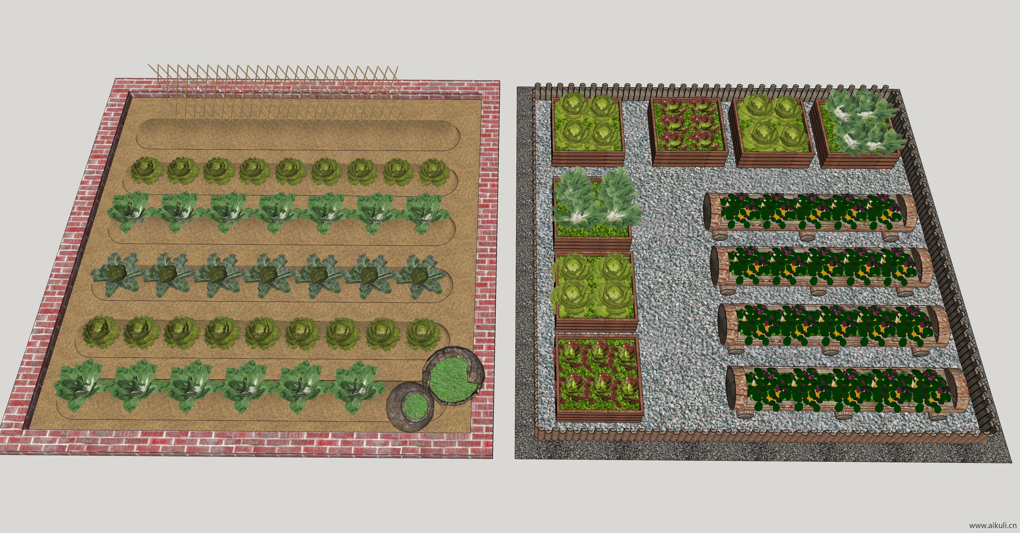 菜园种植箱农场菜地蔬菜农作物