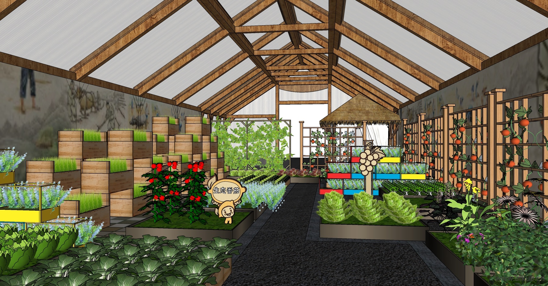 种植农作物稻谷 SU模型 