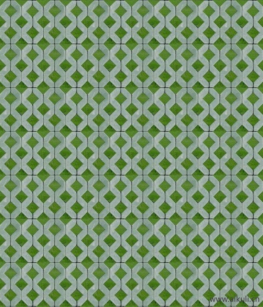 现代透水砖烧结砖草坪秀水砖贴图BB