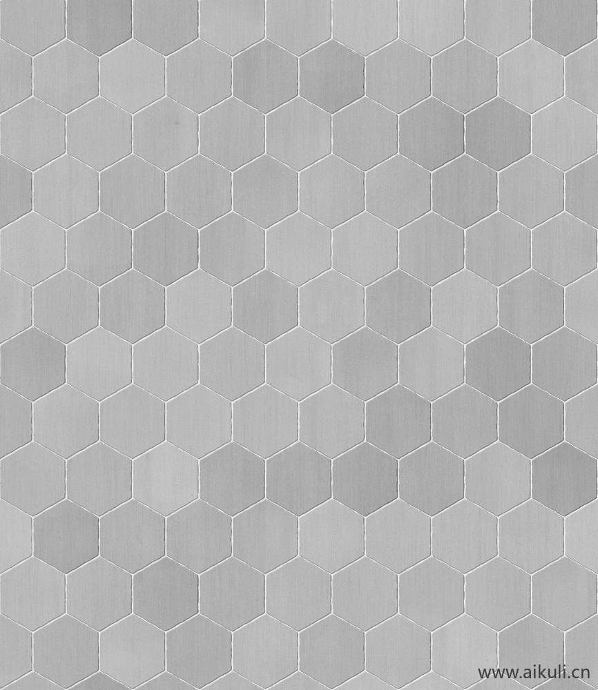 水泥灰六角砖贴图
