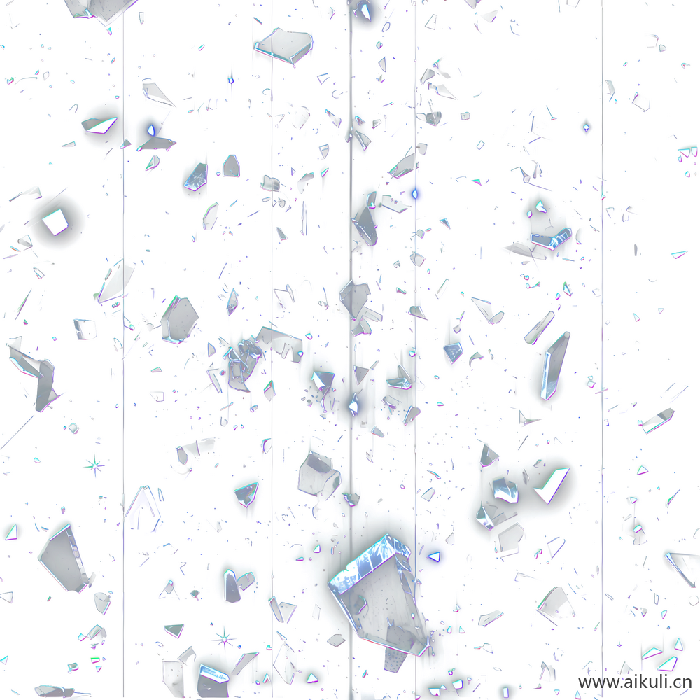 破碎玻璃透明无底贴图PNGCJ