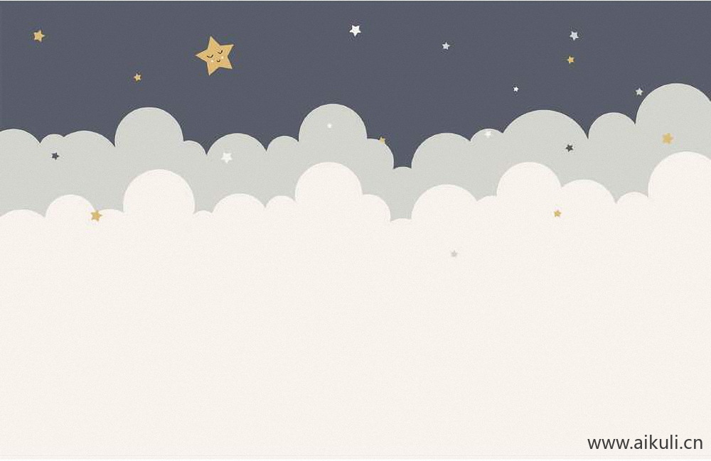 新中式卡通儿童壁纸壁画贴图 BCB