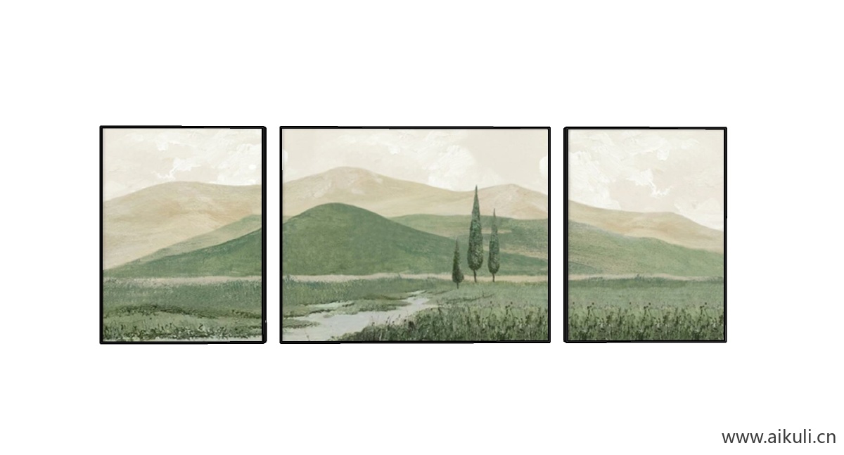 北欧绿色装饰画2