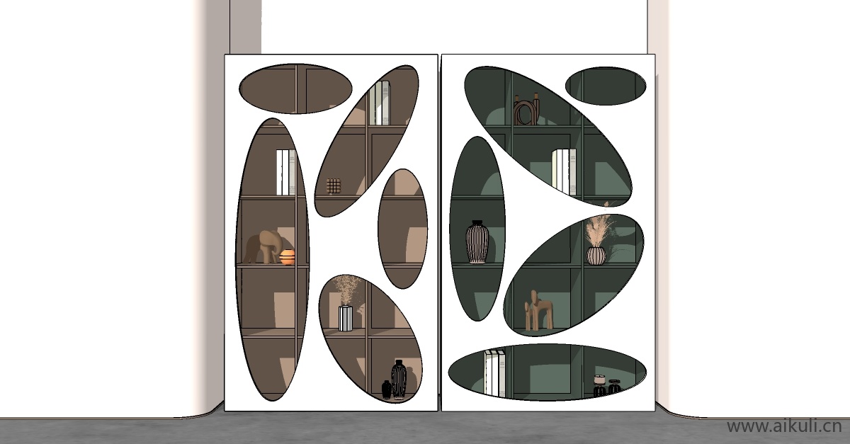 现代艺术创意书柜装饰柜 创意储物柜 艺术设计创意柜 书柜 餐厅高柜 边柜