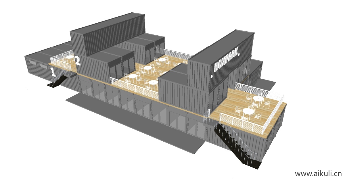 集装箱改造LOFT工业风咖啡厅咖啡馆