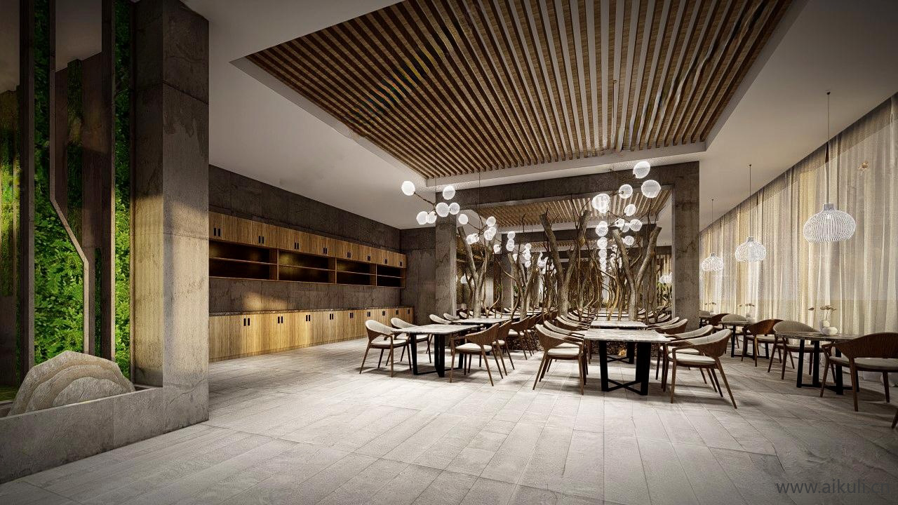 餐饮快餐店粉店面馆SU模型