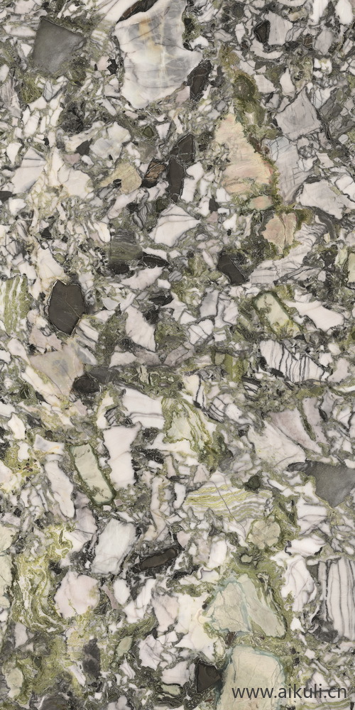 石材岩石贴图Luxury White 冷翡翠 150x300 F04