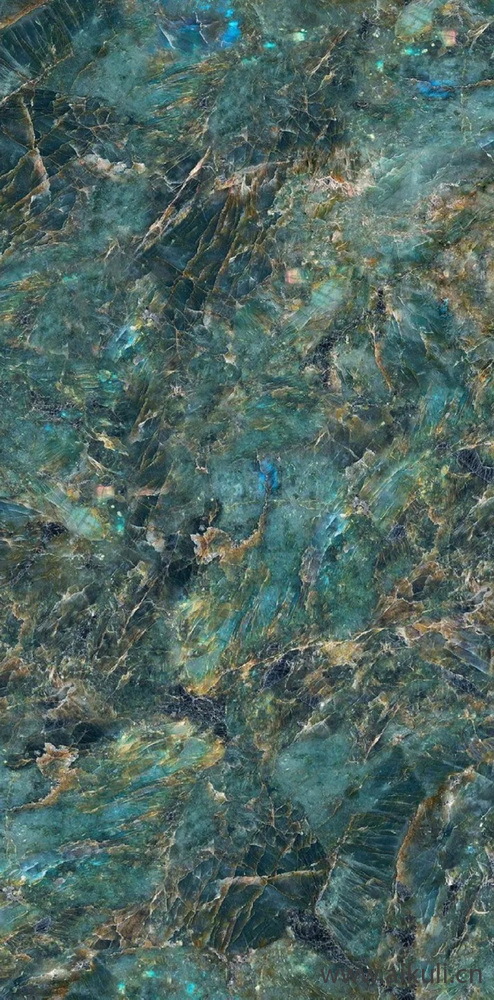 现代透光奢石大理石绿色奢石星辰大海贴图