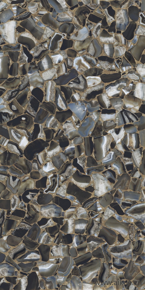 石材岩石贴图Agata Black 玛瑙灰 300x150