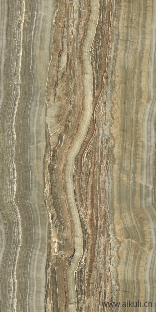 石材岩石贴图Green_Onyx_Vein_Cut 幻彩玉 150x300 F03