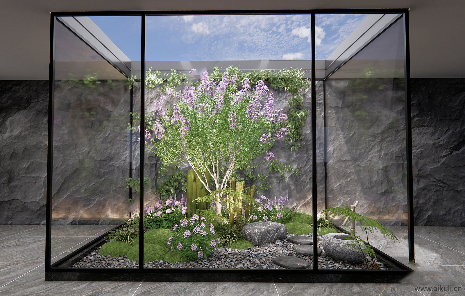 3d花境植物组团景观灌木植物SU模型Q