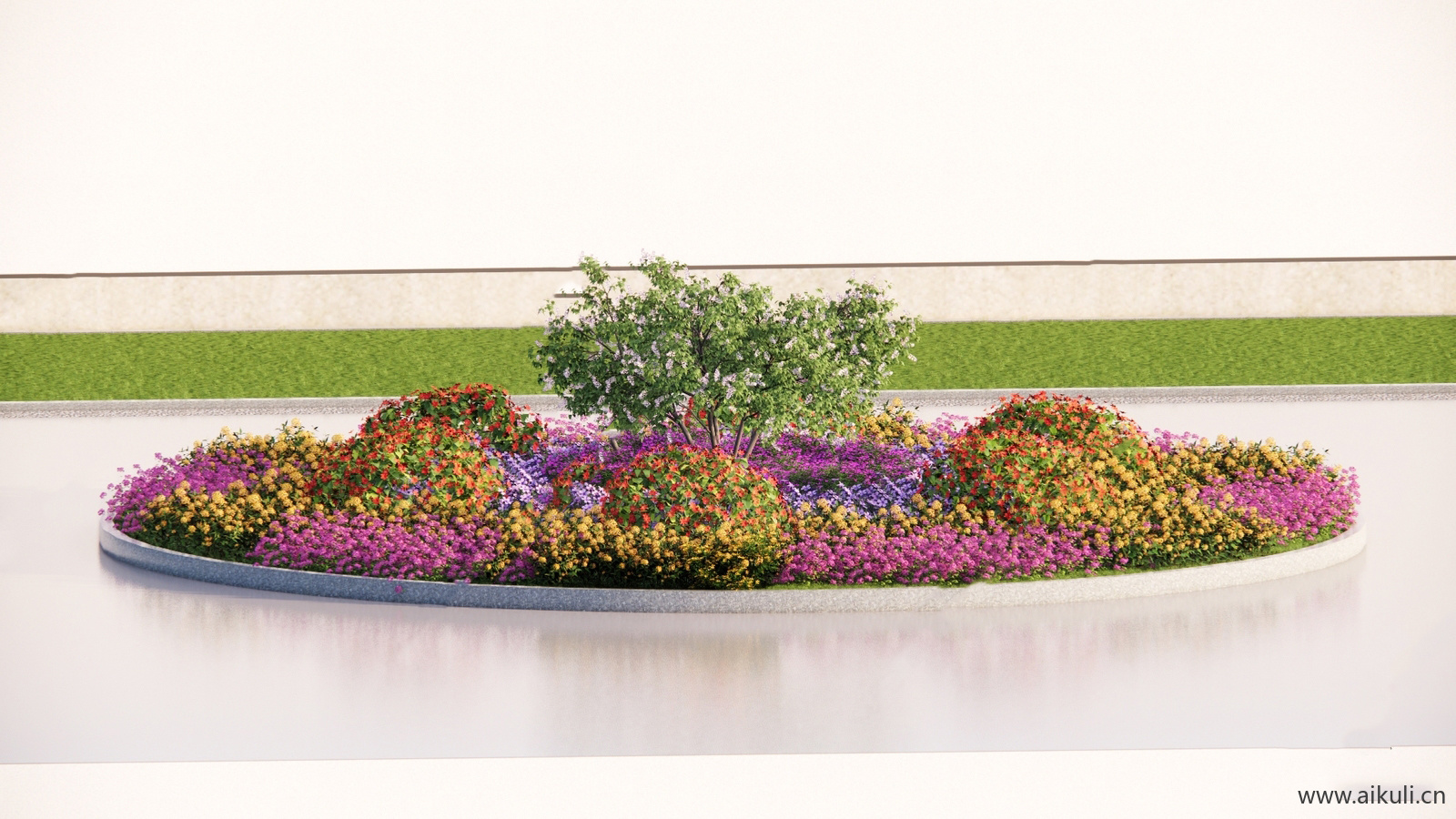 3d花境植物组团景观灌木植物SU模型BF