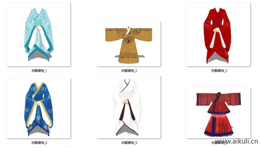衣服墙饰
