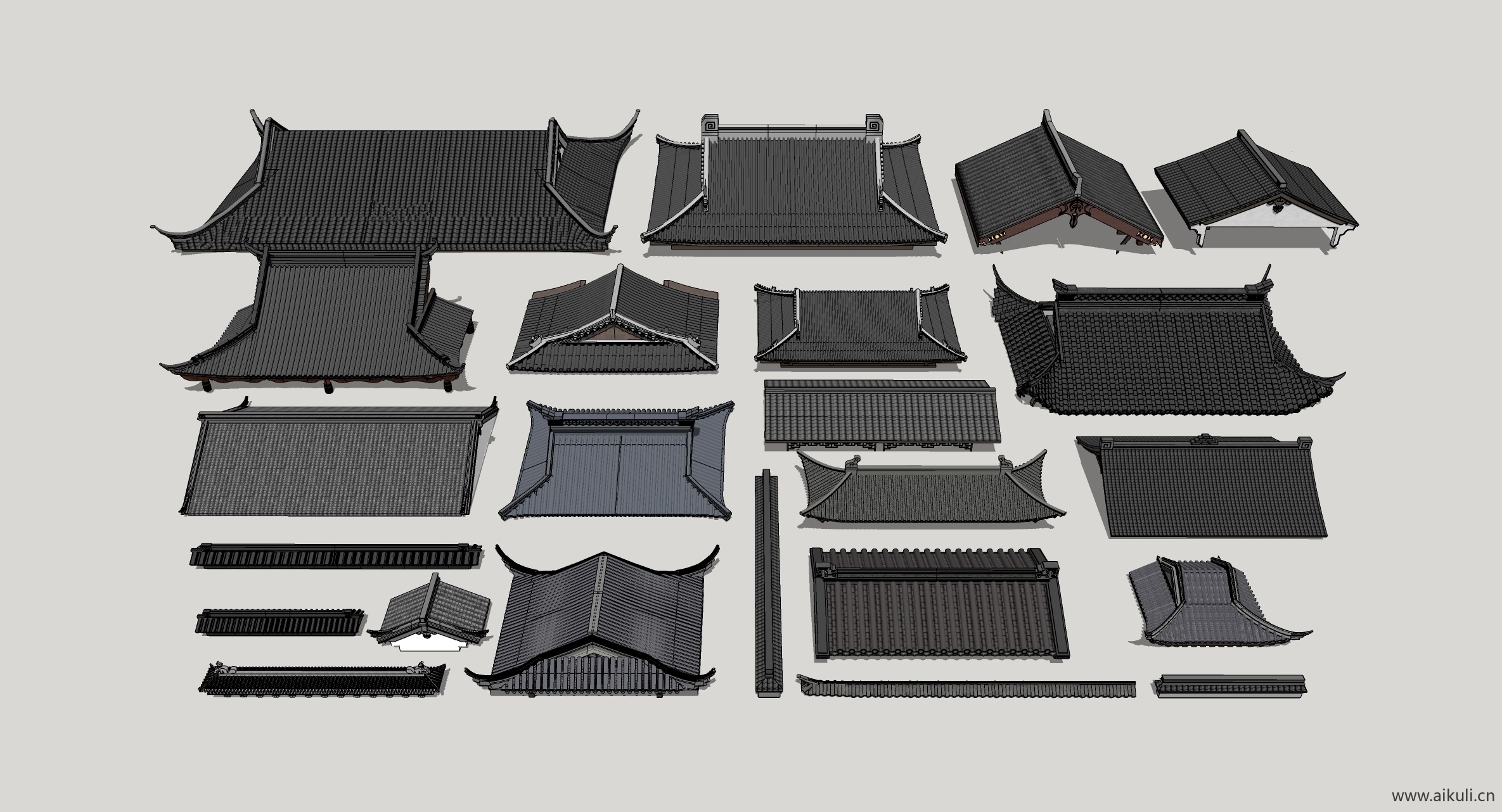 建筑屋顶构建