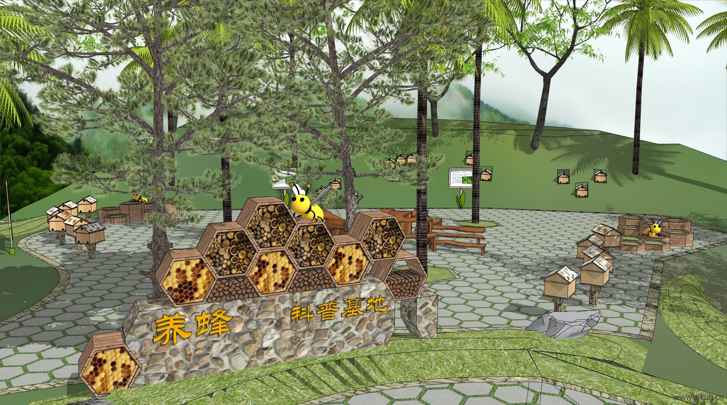 科普园标识牌