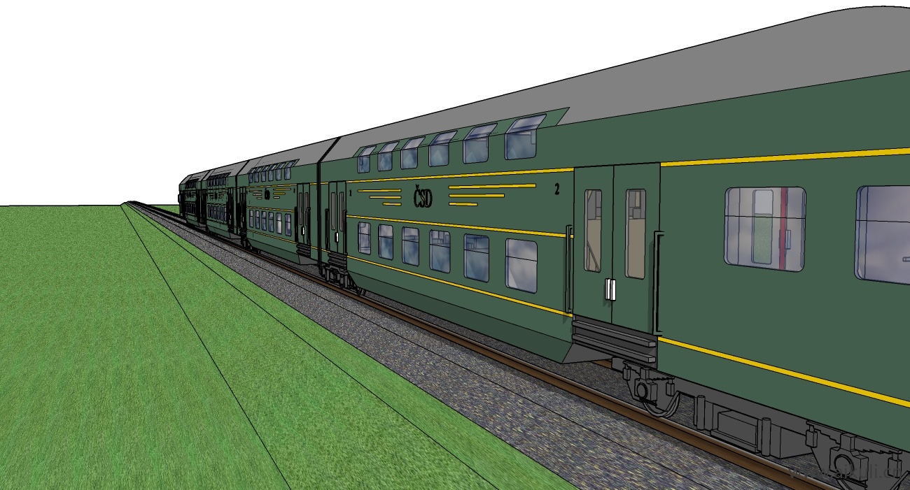 火车厢_SketchUp BI -SU模型SU模型