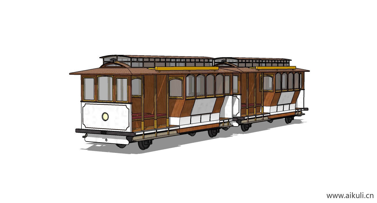 火车厢_SketchUp CF -SU模型SU模型
