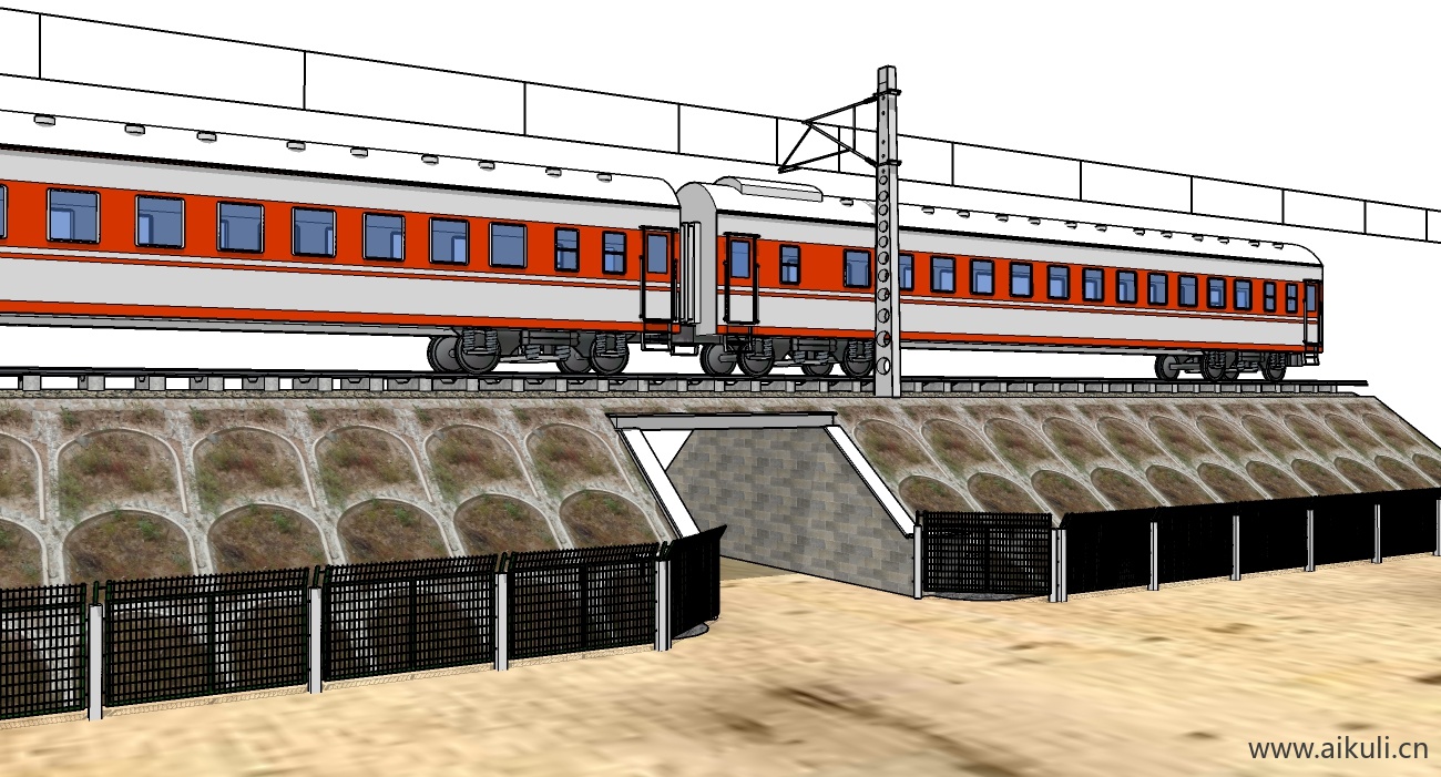 火车厢_SketchUp W -SU模型SU模型