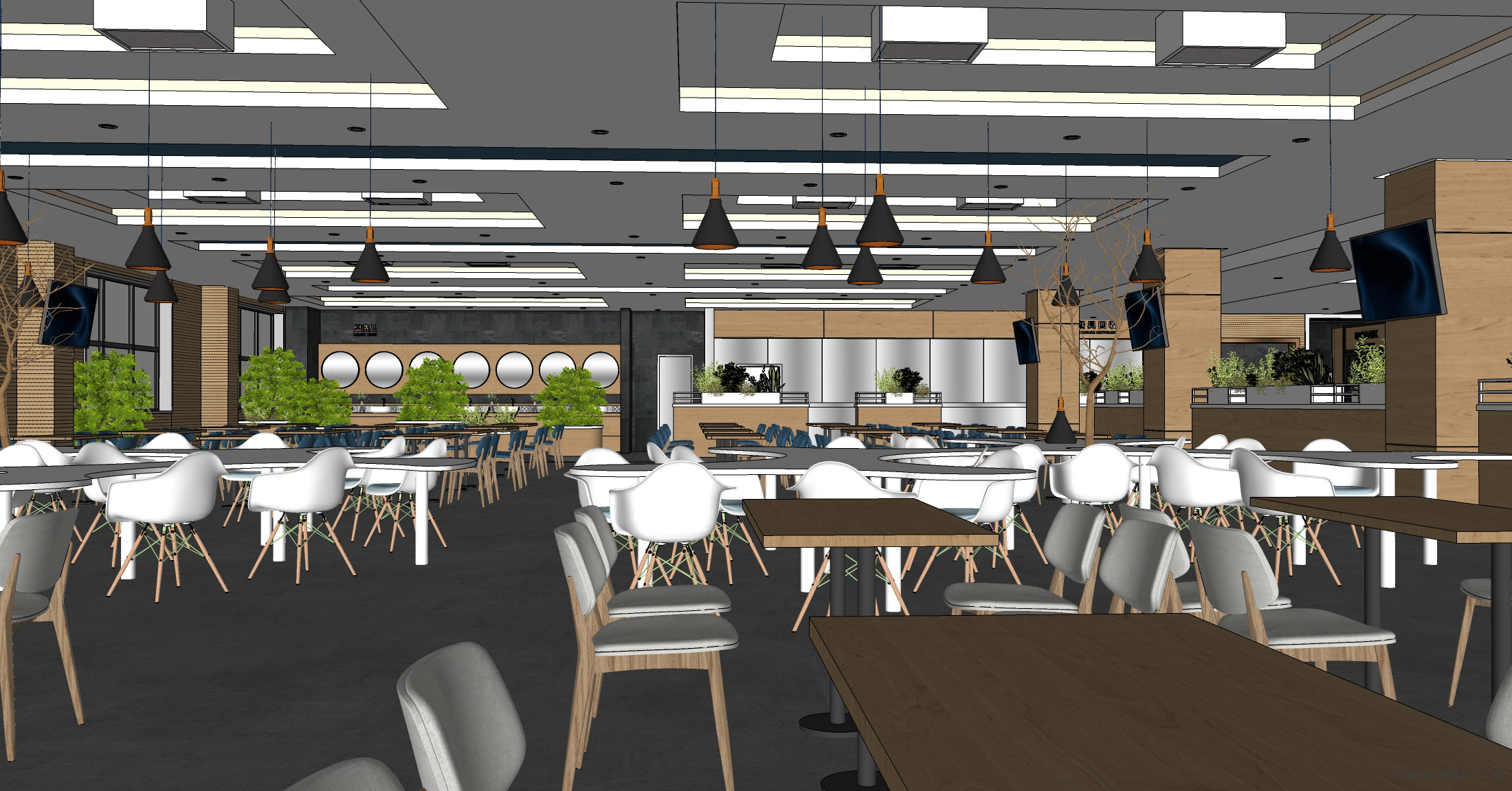 企业员工自助餐厅食堂Q-SU模型
