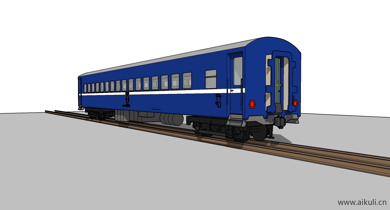 火车厢_SketchUp CD -SU模型SU模型