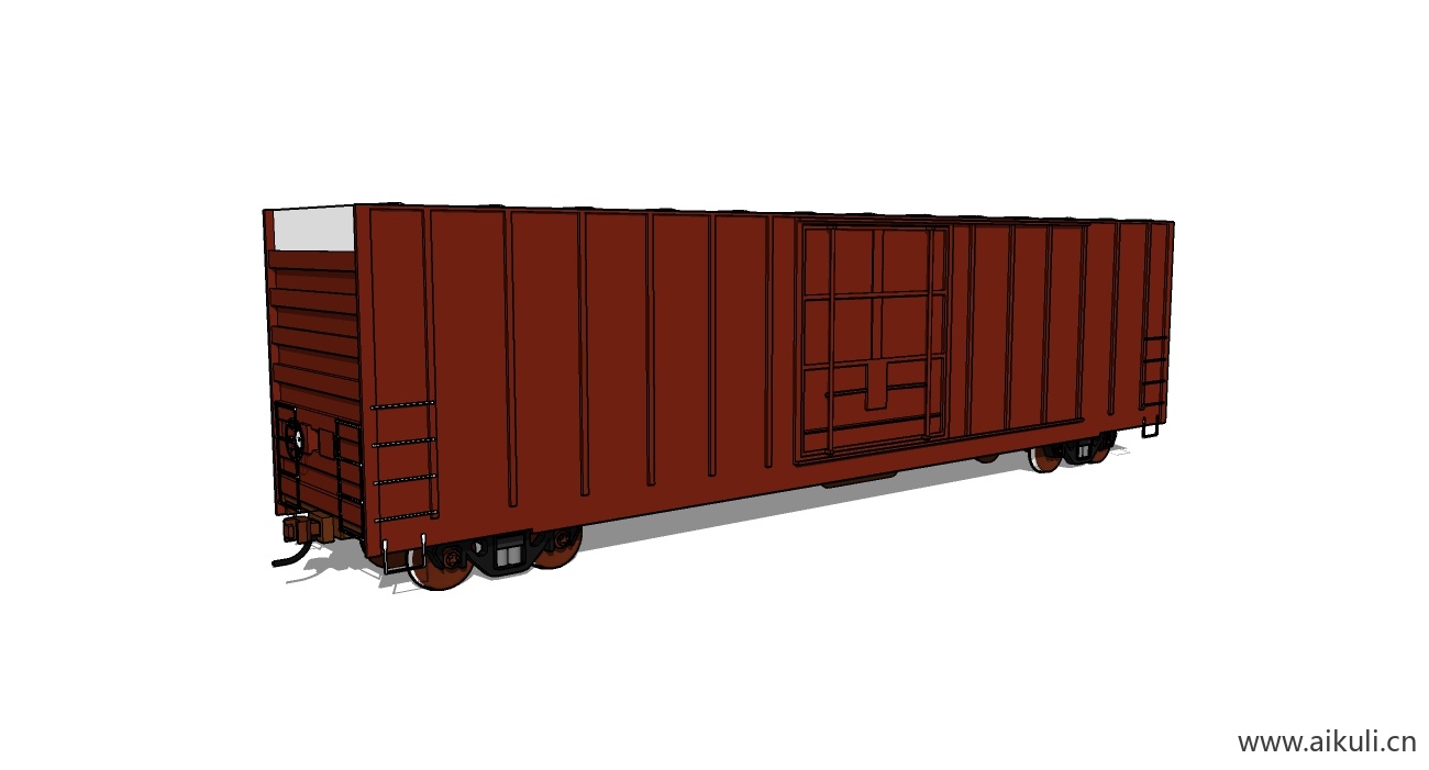 火车厢_SketchUp BV -SU模型SU模型
