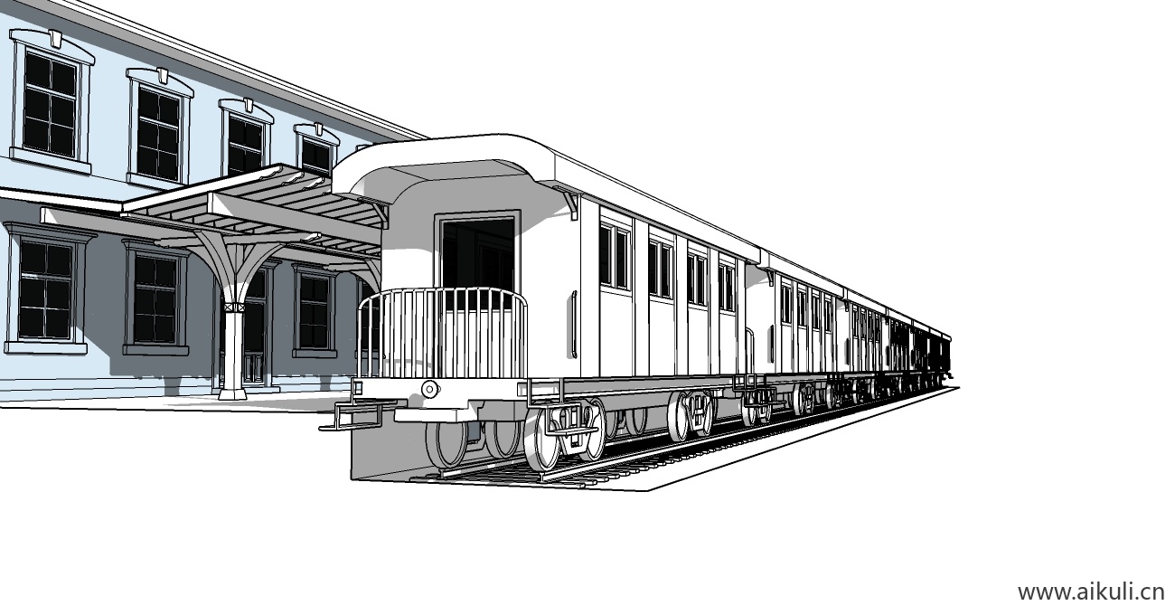 火车厢_SketchUp CE -SU模型SU模型