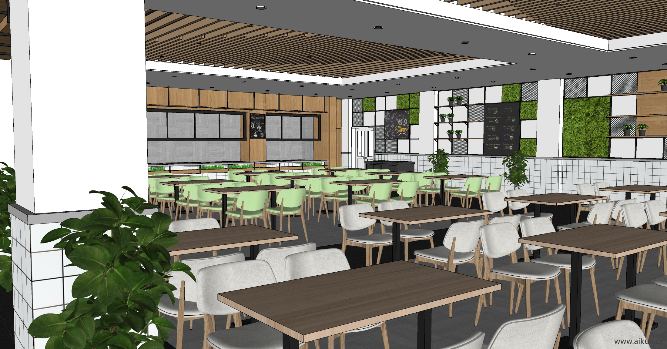 企业员工自助餐厅食堂R-SU模型