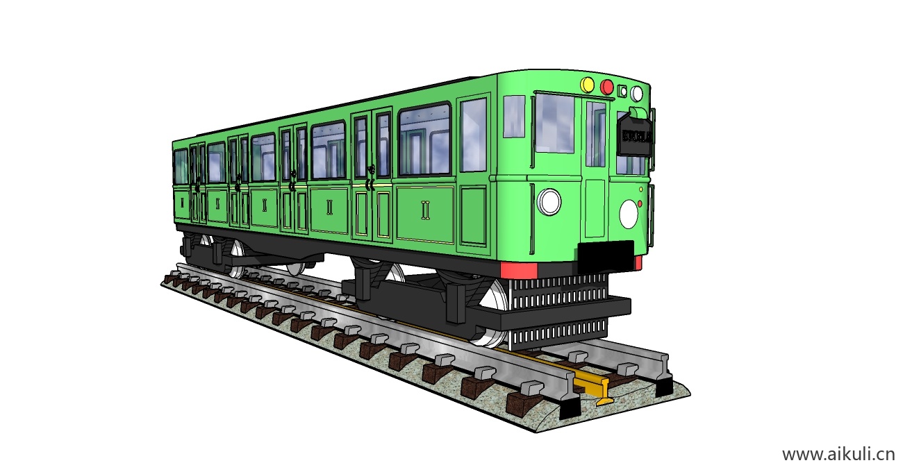 火车厢_SketchUp BZ -SU模型SU模型