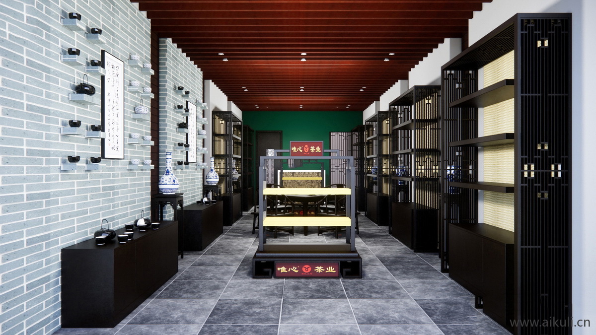 路边茶叶专卖店 烟酒店 烟酒店铺BI-SU模型