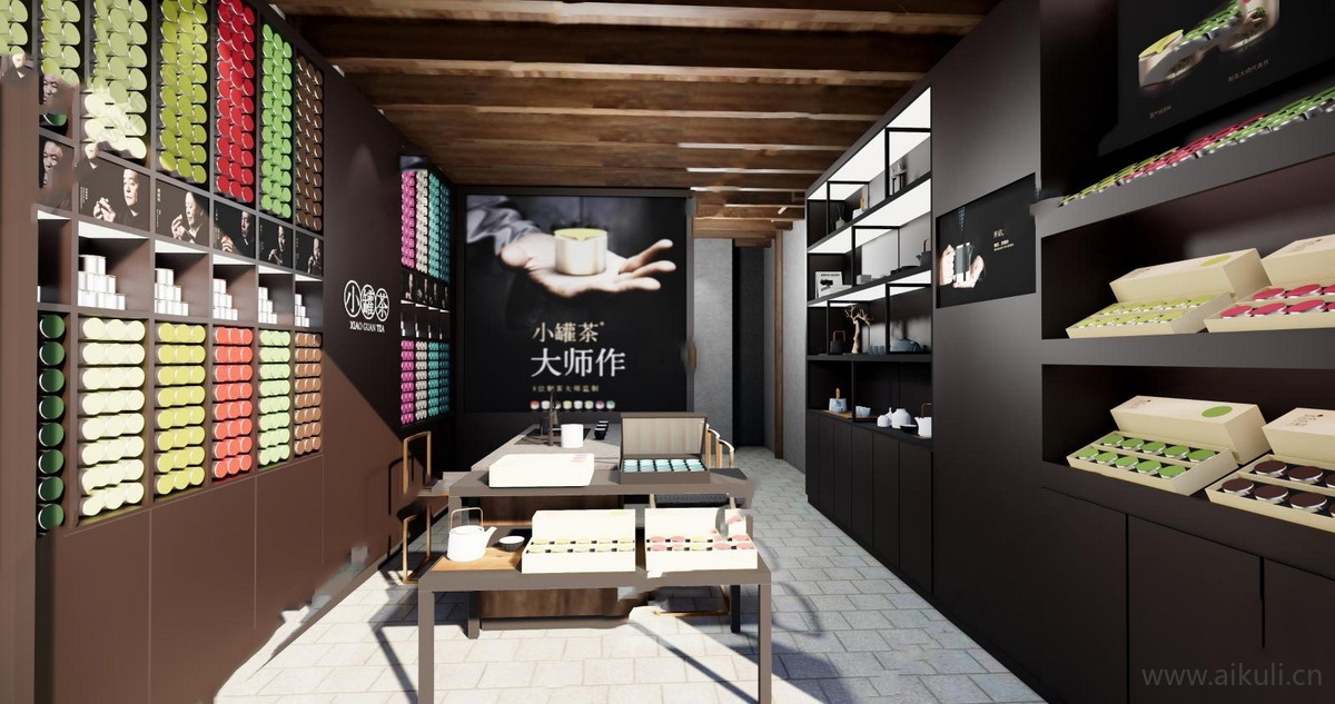 新中式风格茶室SU模型