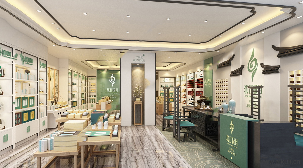 茶叶专卖店 烟酒店烟酒超市SU模型