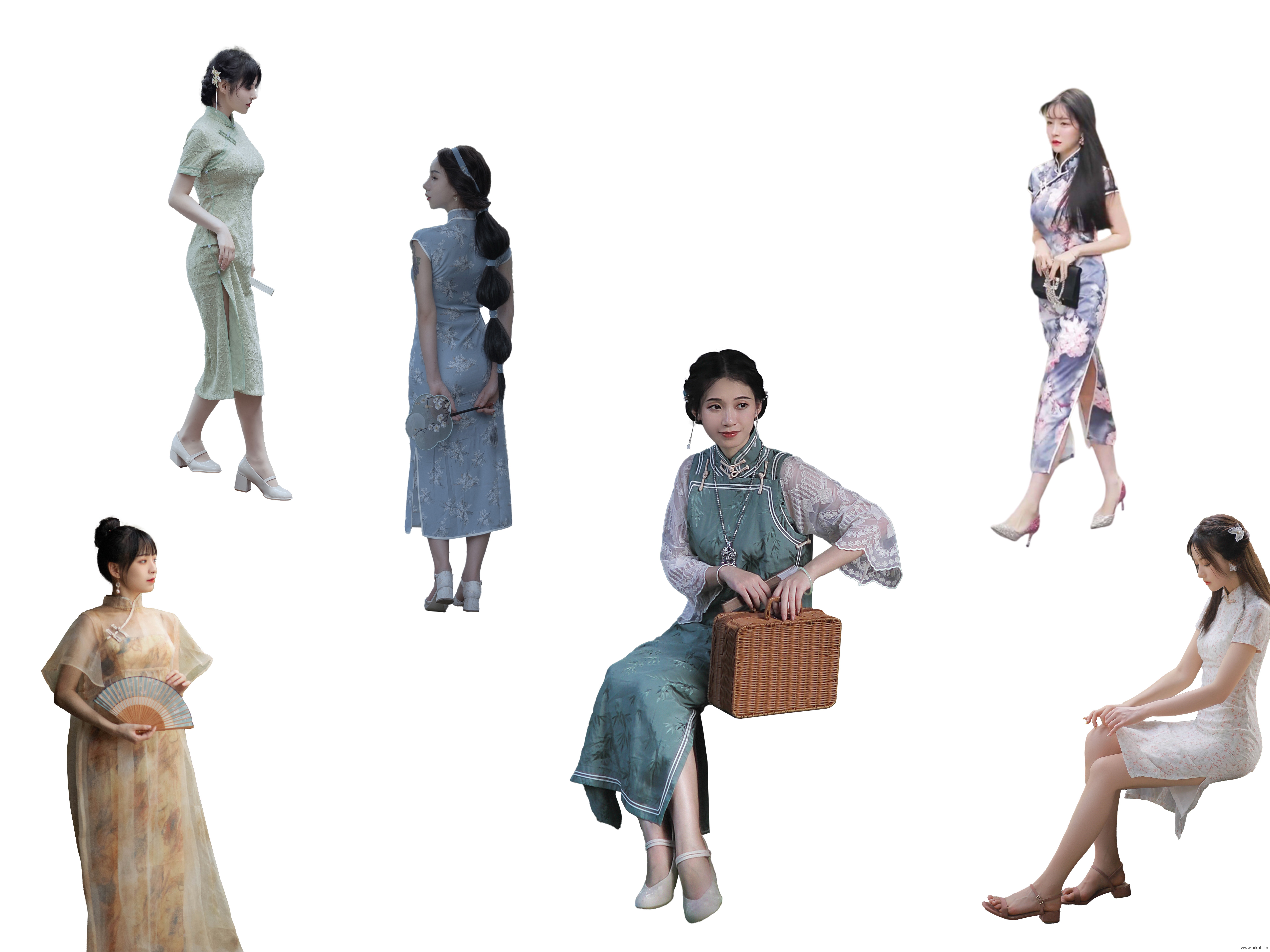 现代旗袍人物 (4)