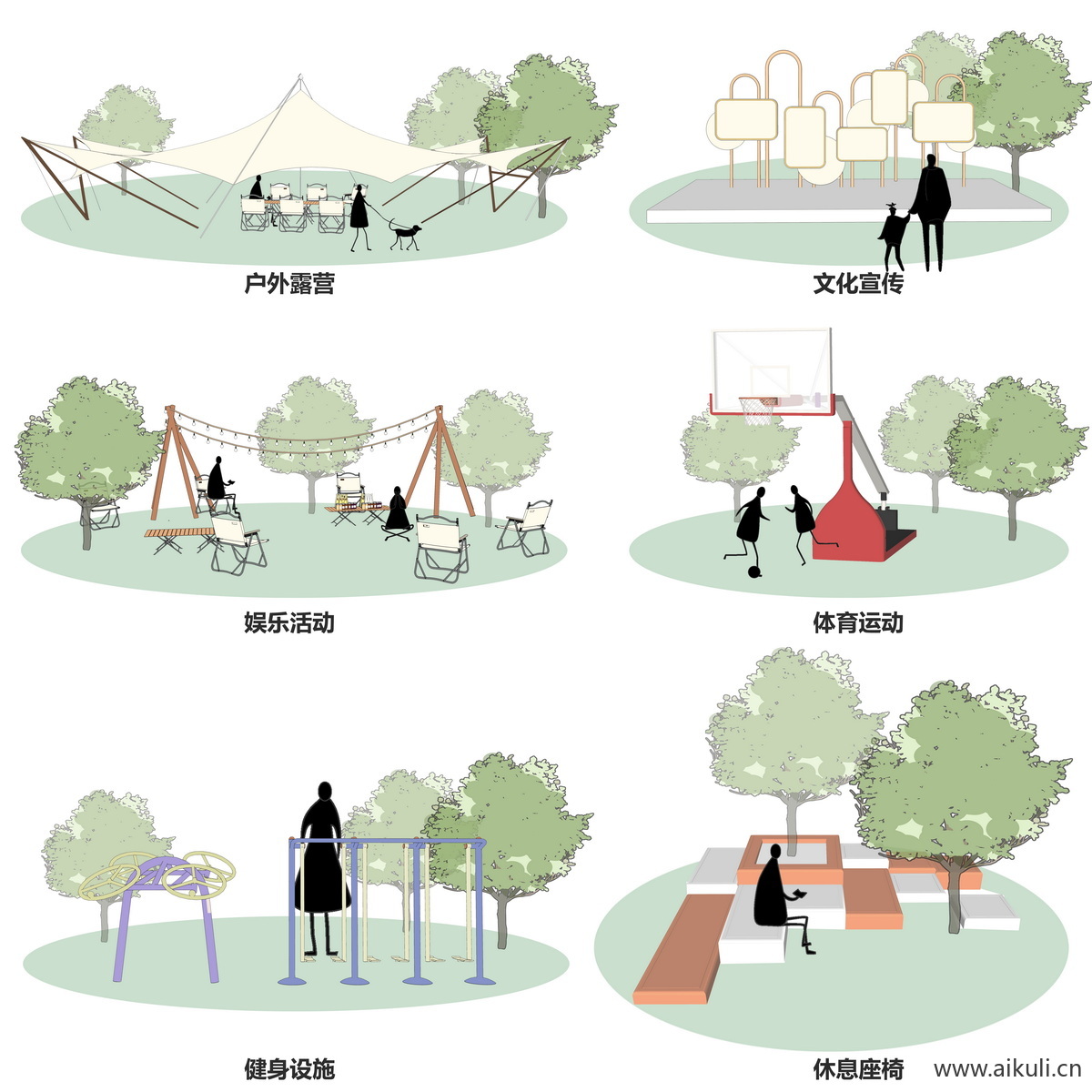 景观设施分析图3