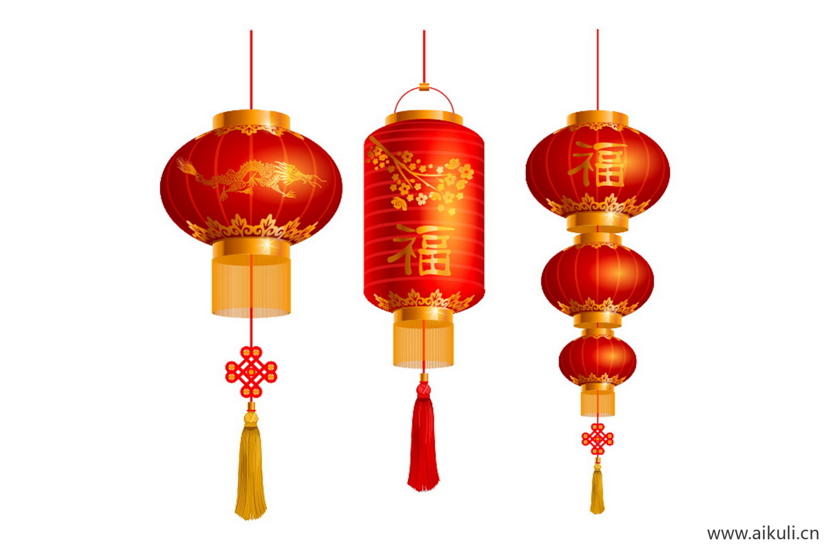 新中式灯笼效果图PSD免扣