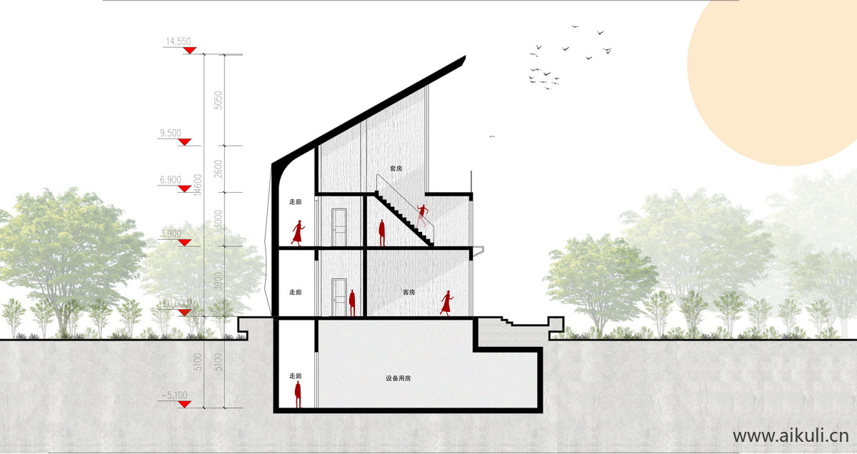 建筑立面剖面图