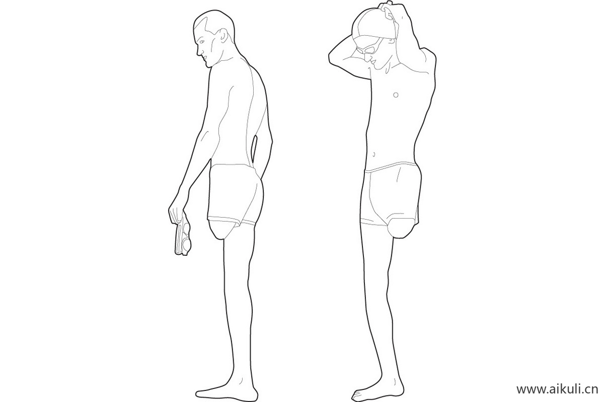 人物素材B有趣人物PNG免抠