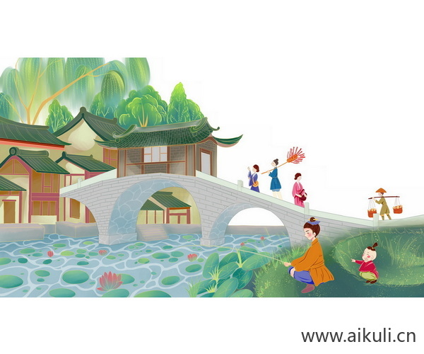 古代集市3民俗人PNG免扣素材