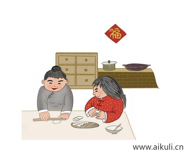 民俗人物Q场景PNG免扣