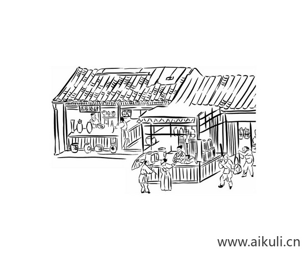 古代传统手工工艺BF市井民俗人PNG