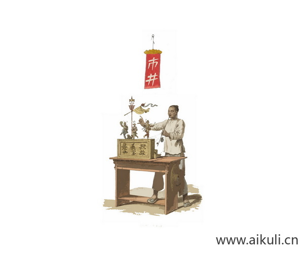 古代传统手工工艺F市井民俗人PNG