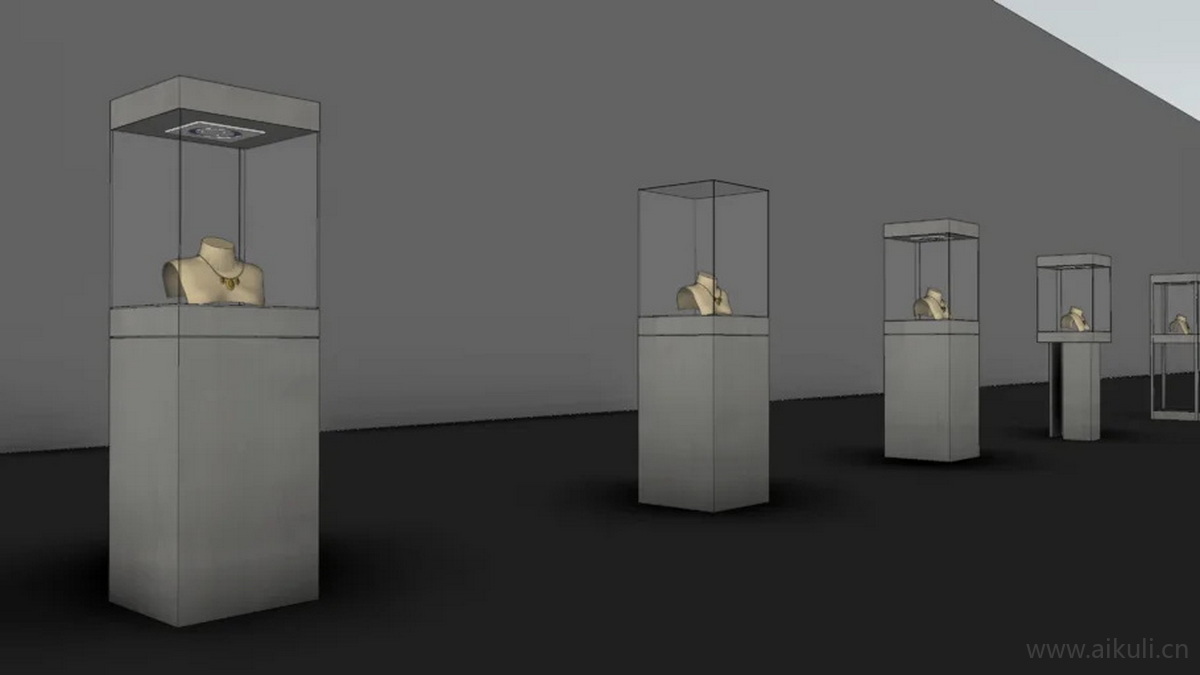 珠宝项链展示柜