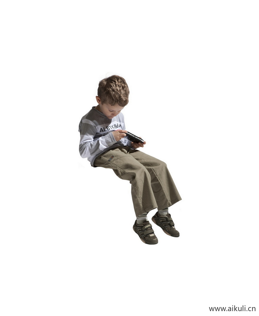 活泼小男孩O系列动作PNG