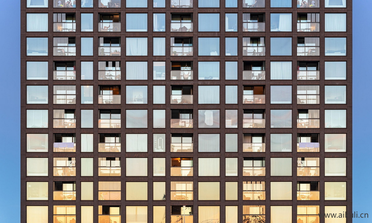 玻璃幕墙建筑外立面商业F贴图