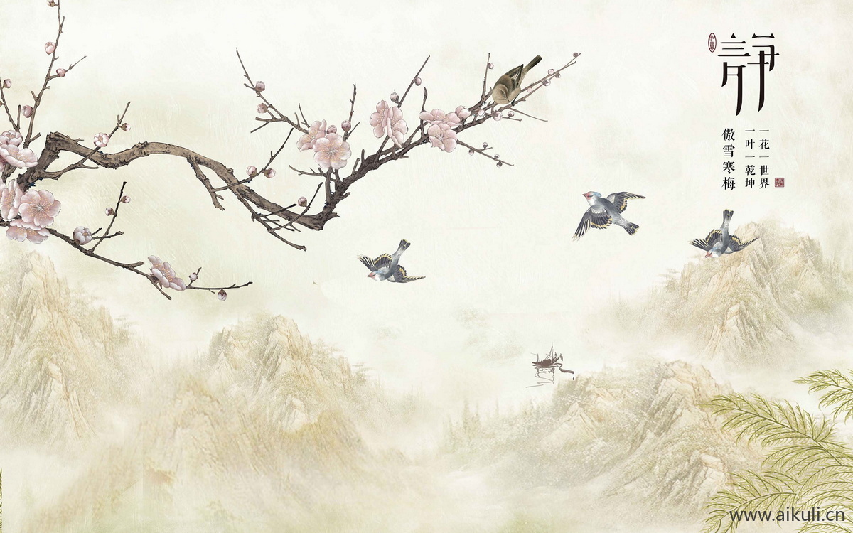 高清壁画贴图M 梅花