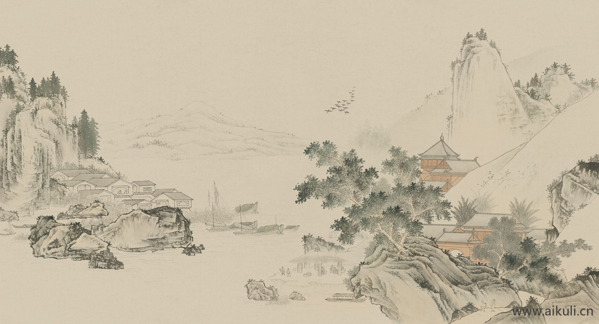 中式壁纸贴图 (4)