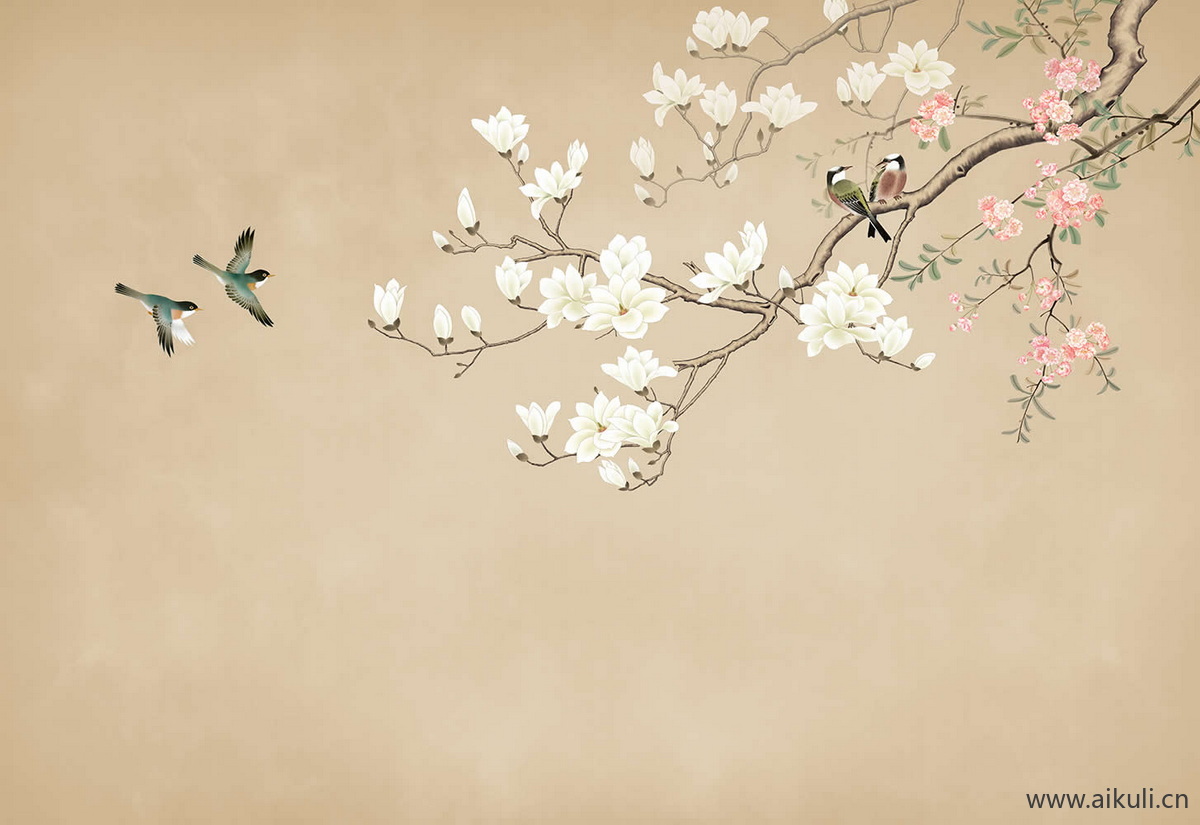 新中式BT水墨风 贴图 壁画