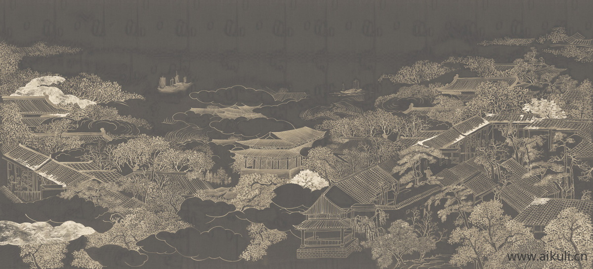 新中式I水墨风 贴图 壁画