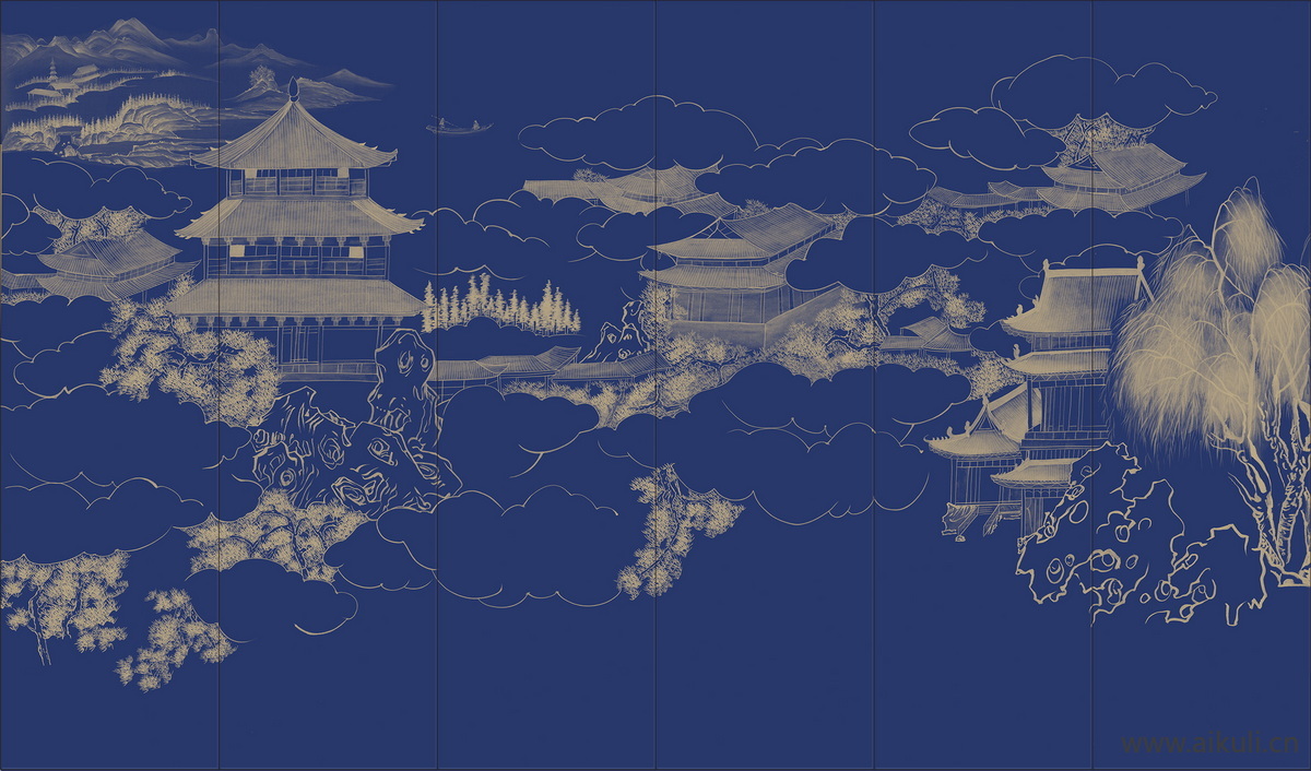 中式壁纸贴图 (45)