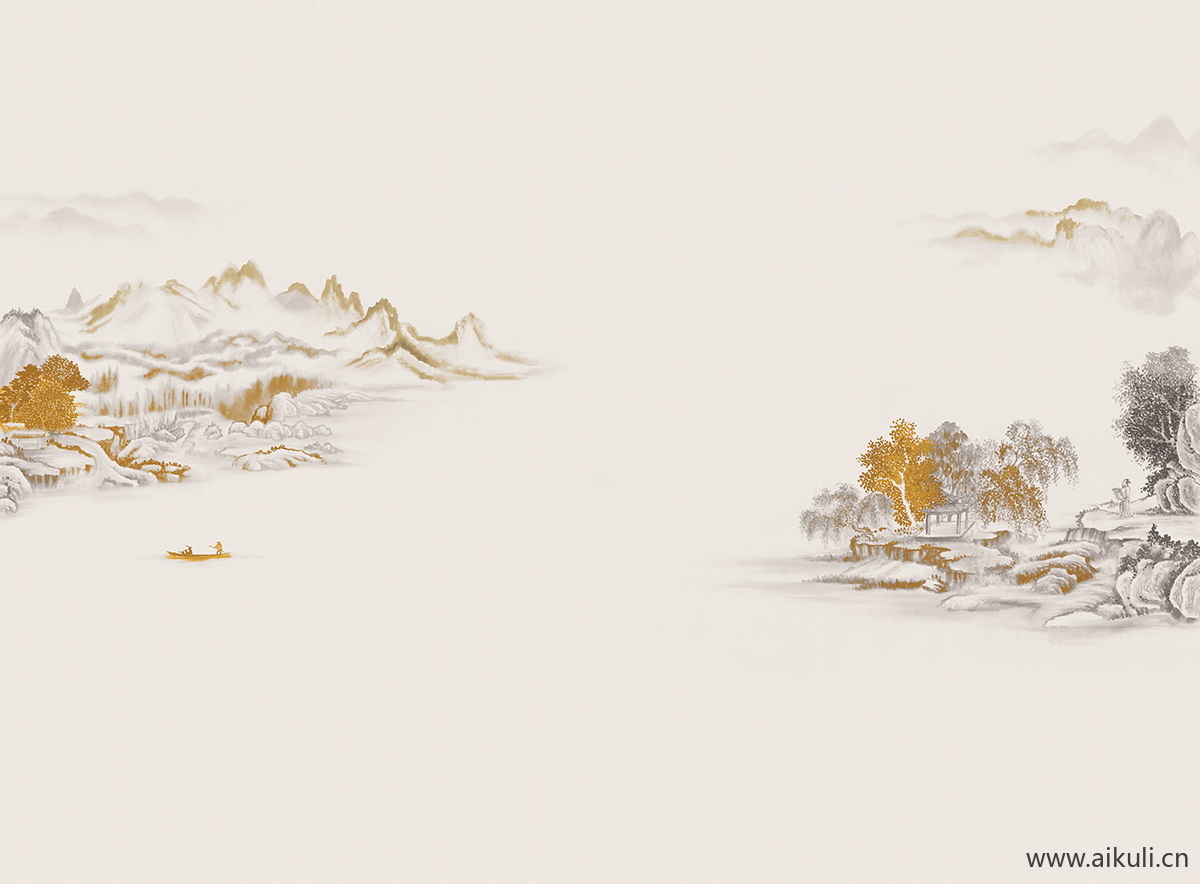 新中式BN水墨风 贴图 壁画