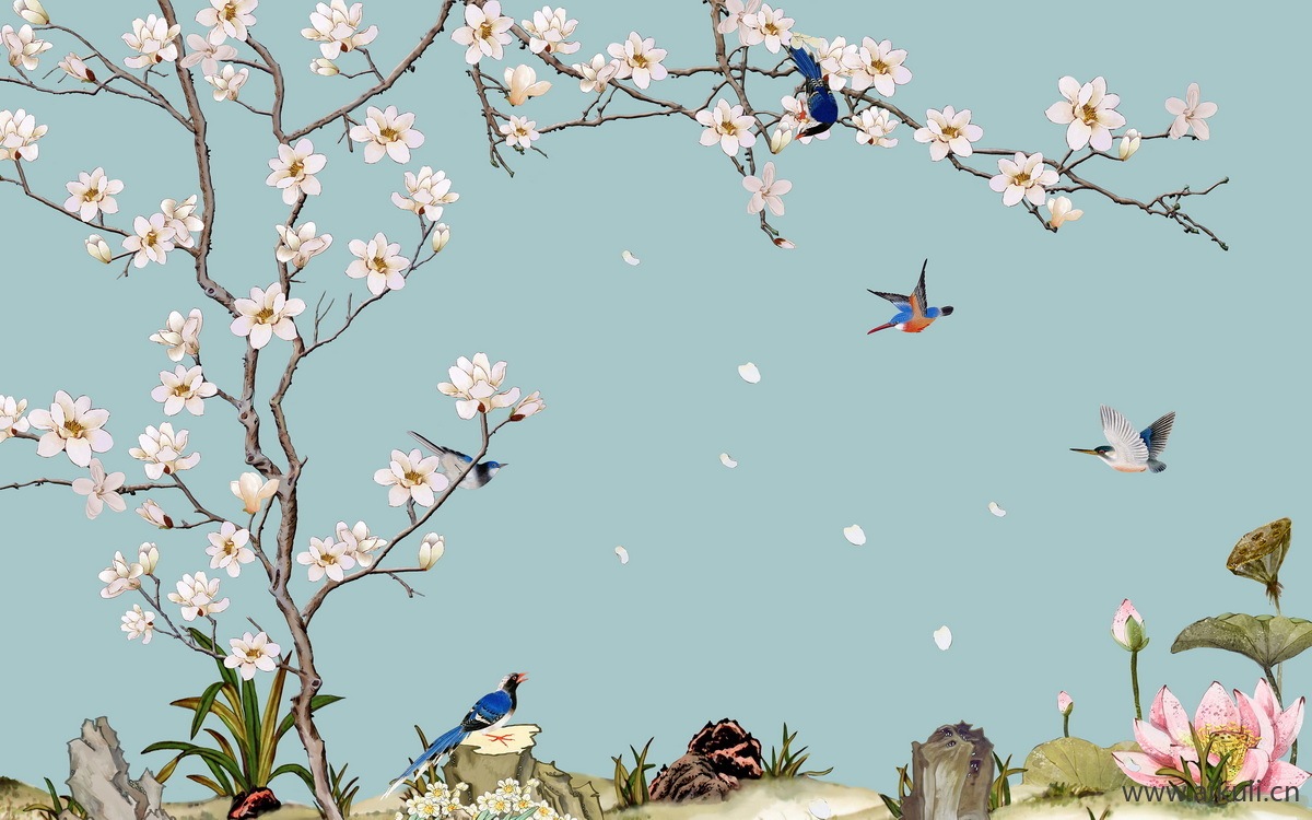 高清壁画贴图L 梅花
